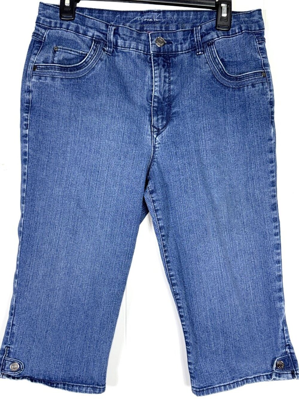 Gloria Vanderbilt All-Around Slimming Effect Skimmer Denim Capri Crop Pants 10